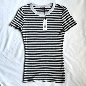 New with tags Michael Stars Fallon Striped Shine Tee, OS